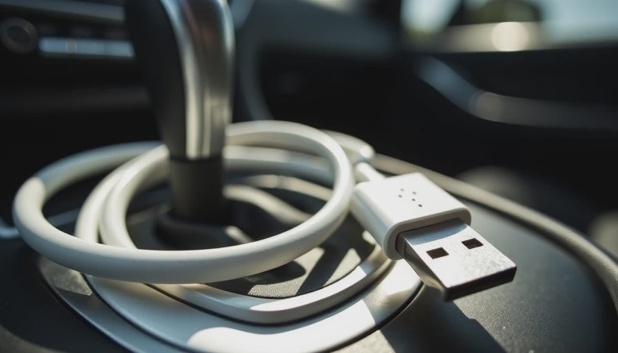 Visual context for apple lightning to usb cable for carplay