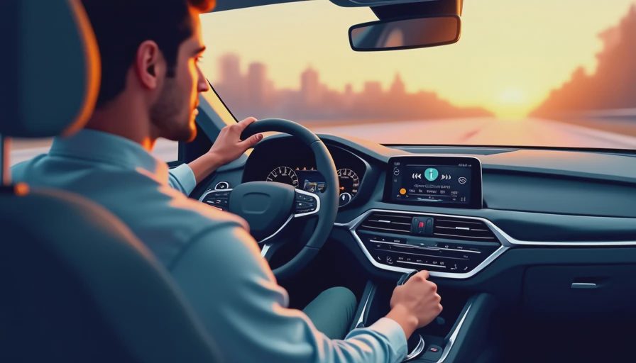 Illustration for single din carplay