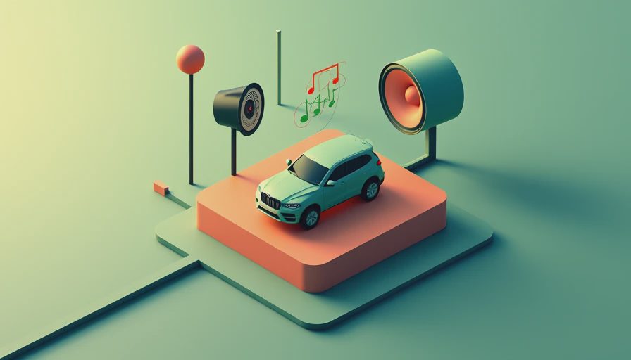 Visual context for car speakers and
